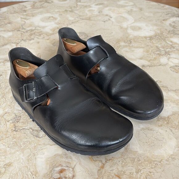 Birkenstock London Black Leather Shoes - Picture 3 of 13
